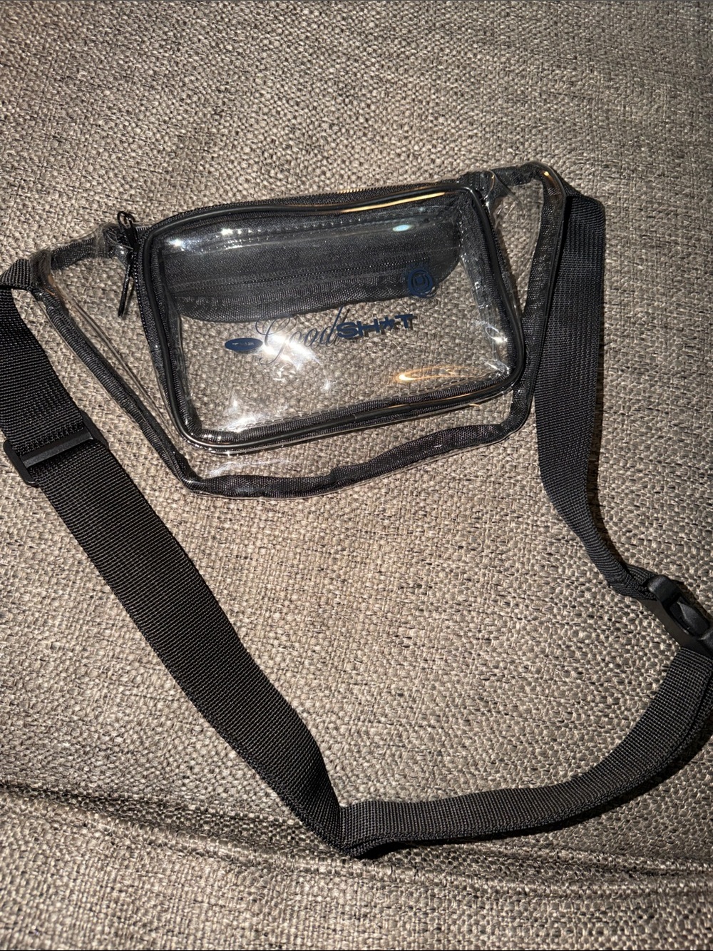 Clear Black Crossbody Belt Bag - Union Chill